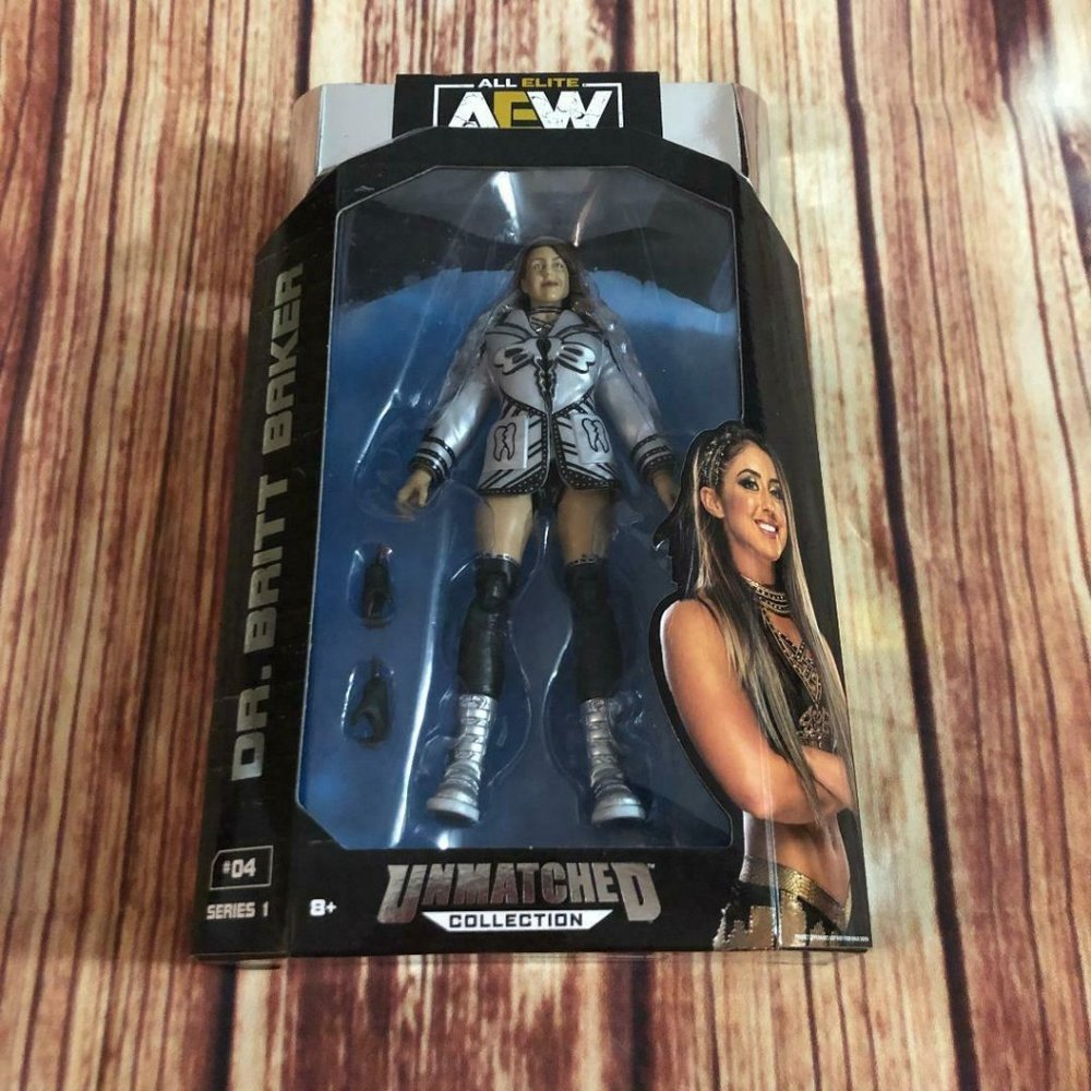 NEW AEW Unmatched Series 4 Dr. Britt Baker All Elite Wrestling Action Figure